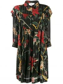 floral print mini shirt dress at Farfetch